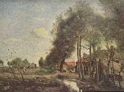 Jean-Baptiste Camille Corot Strabe in Sin-Le-Noble oil painting on canvas